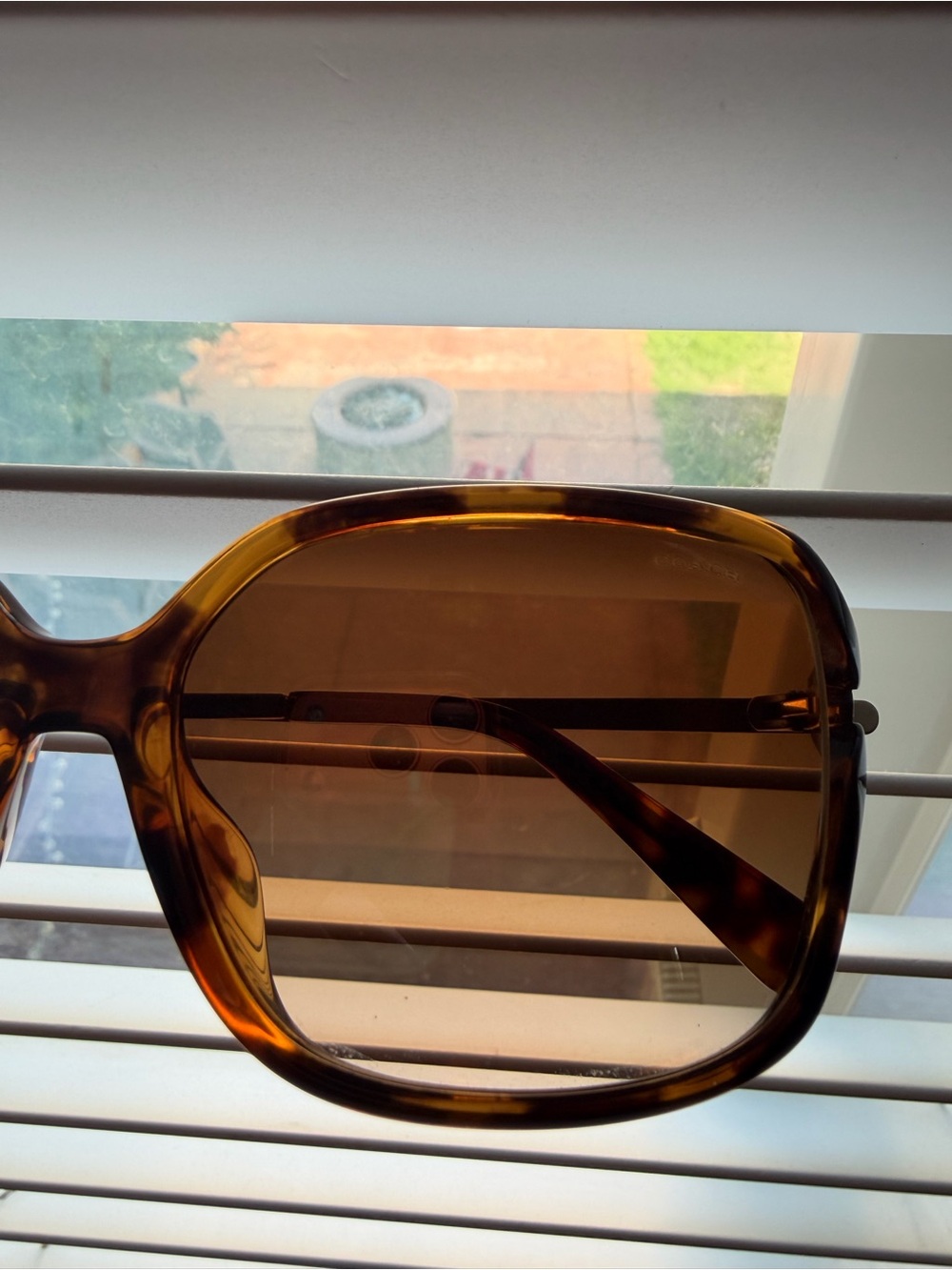 Coach Square Metal Sunglasses C6190 512074 Dark Tortoise Brown Gold Women’s - Picture 10 of 10